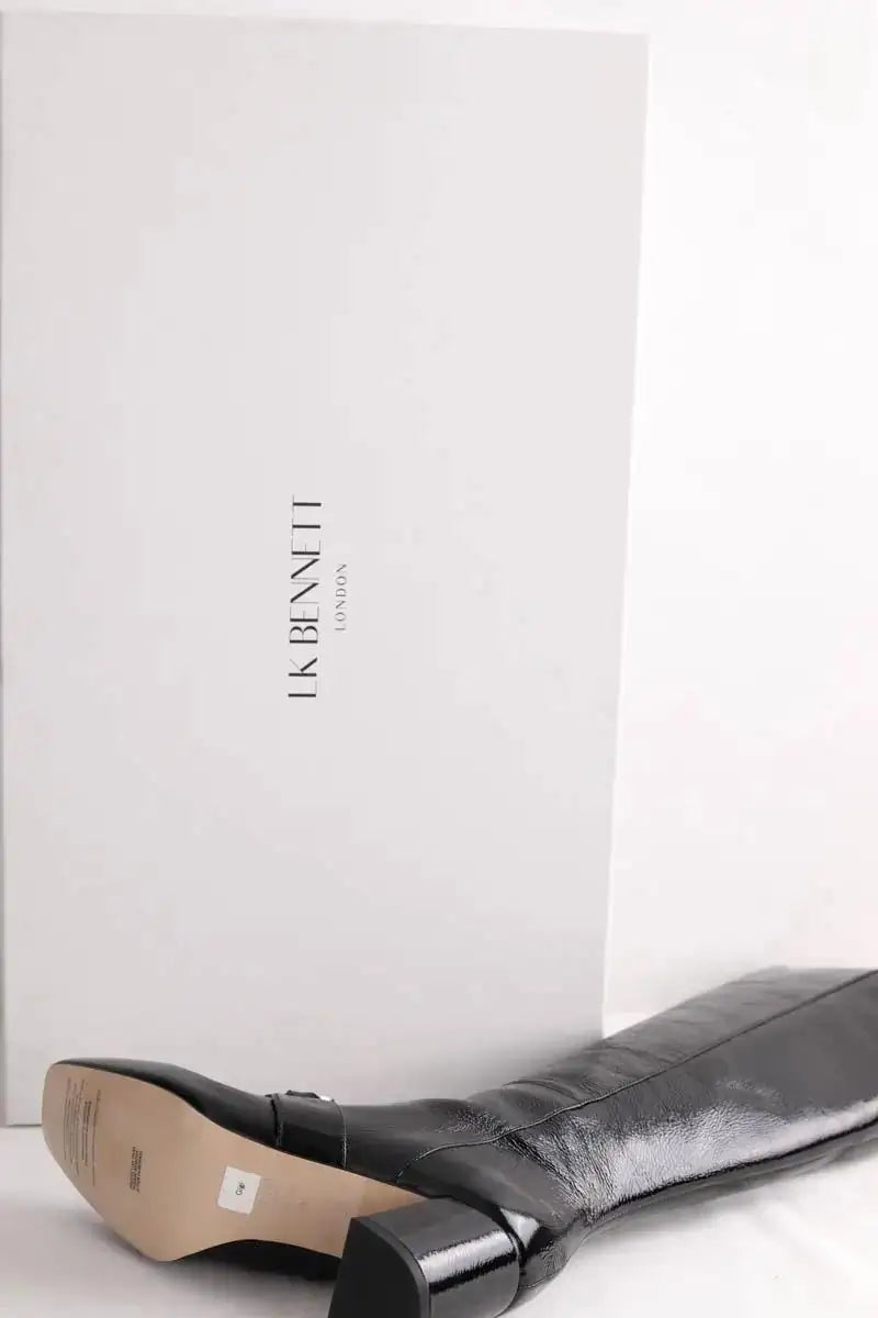 Bottes LK Bennett Gigi Noir en Cuir verni