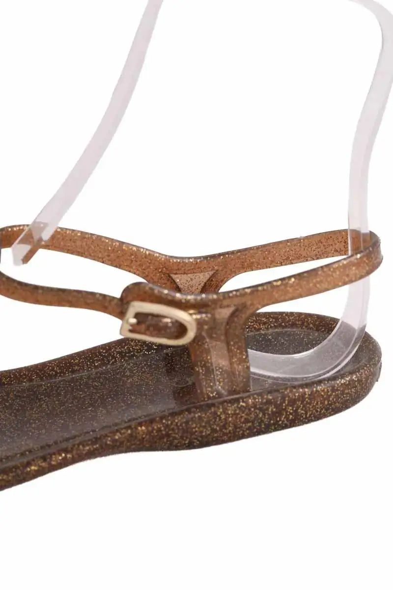 Sandales Jimmy Choo Doré en Plastique