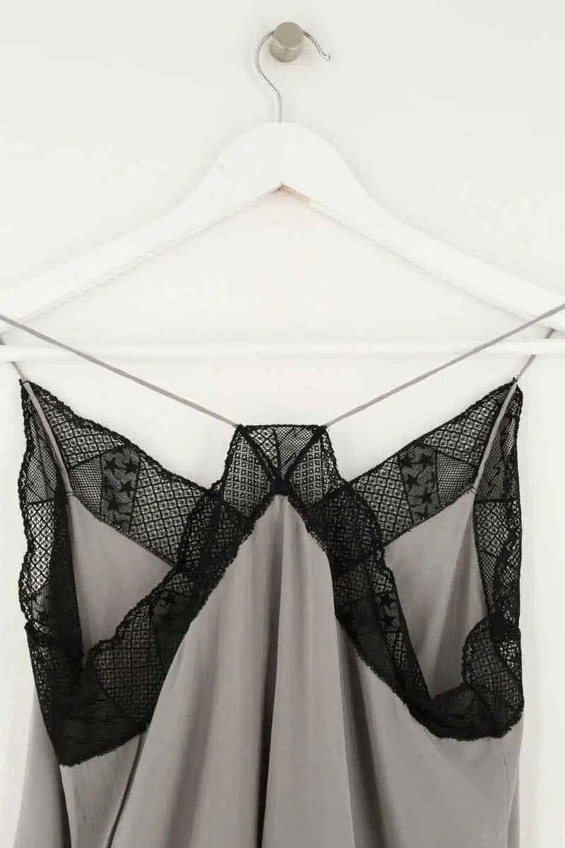 Top sans manche Zadig & Voltaire Gris en Soie