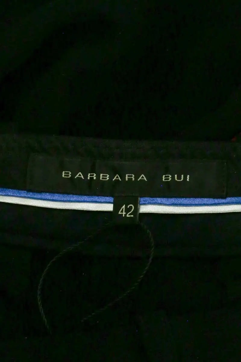 Pantalon droit Barbara Bui Noir en Synthétique