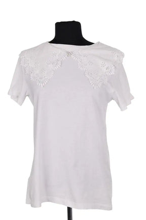 T-shirt Maje Blanc en Coton, taille S - Seconde Main