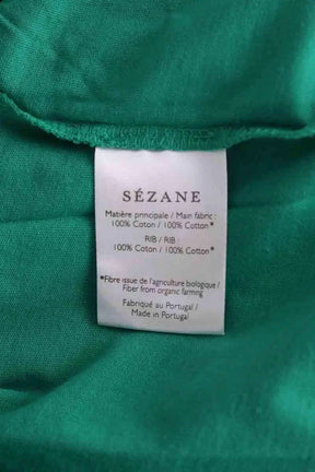 T-shirt Sézane Vert en Coton