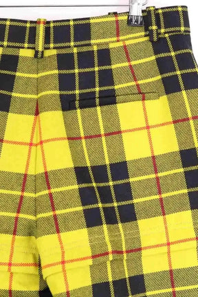Pantalon droit Balenciaga Jaune en Laine