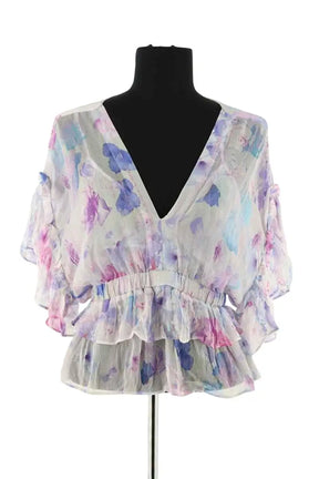 Blouse The Kooples Violet en Viscose, taille S - Seconde Main