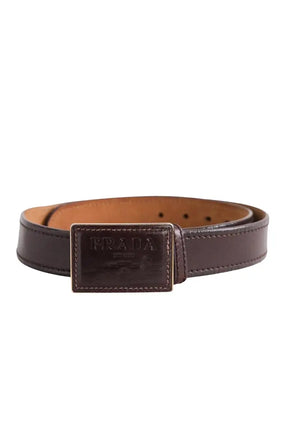 Ceinture Prada Marron en Cuir, taille M - Seconde Main