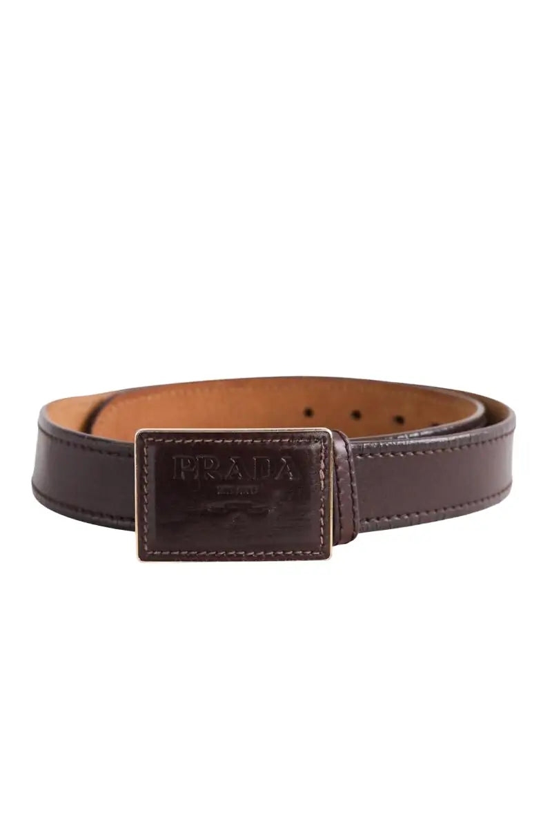 Ceinture Prada Marron en Cuir, taille M - Seconde Main