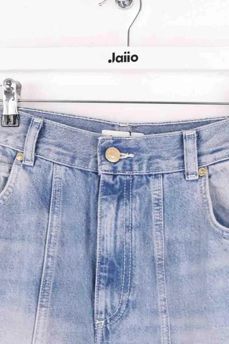 Jean large Sandro Bleu en Coton