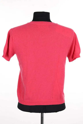T-shirt Alexandra Golovanoff Rose en Cachemire
