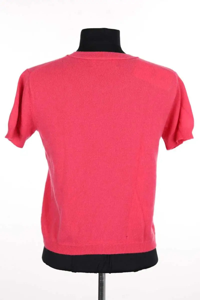 T-shirt Alexandra Golovanoff Rose en Cachemire