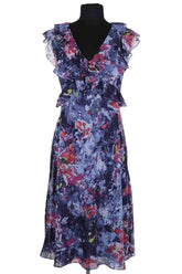 Robe Ralph Lauren Bleu en Synthétique, taille XS - Seconde Main