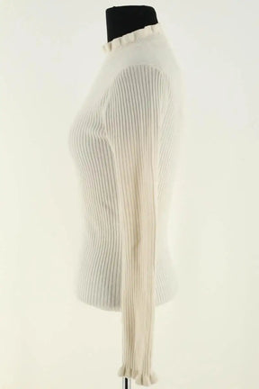 Pull Maje Blanc en Synthétique
