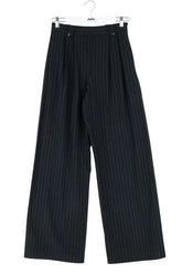 Pantalon large Sézane Bleu en Laine, taille S - Seconde Main