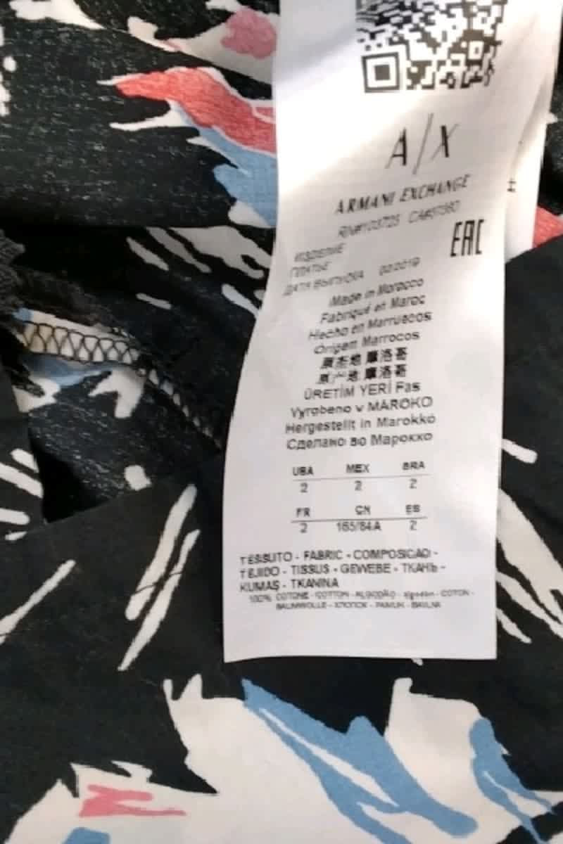 Mi-longueur Armani  Noir