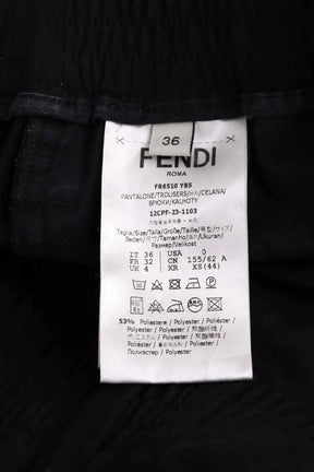 Pantalon droit Fendi Noir en Laine