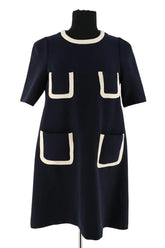 Robe Tara Jarmon Bleu en Synthétique, taille L - Seconde Main