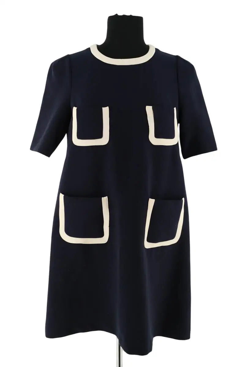 Robe Tara Jarmon Bleu en Synthétique, taille L - Seconde Main