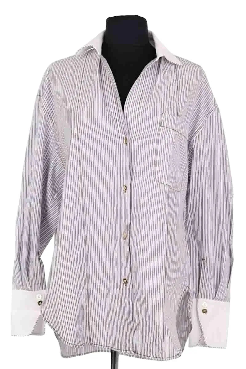 Chemise Sandro Bleu en Coton, taille XS - Seconde Main