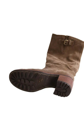 Bottes Free Lance Kaki en Daim