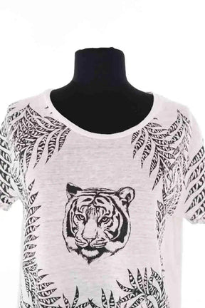 T-shirt Sandro Blanc en Soie