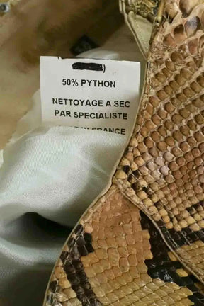 Ensemble python Jitrois Camel en Cuir