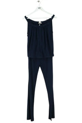 Ensemble top et pantalon Hermès Bleu en Viscose, taille M - Seconde Main