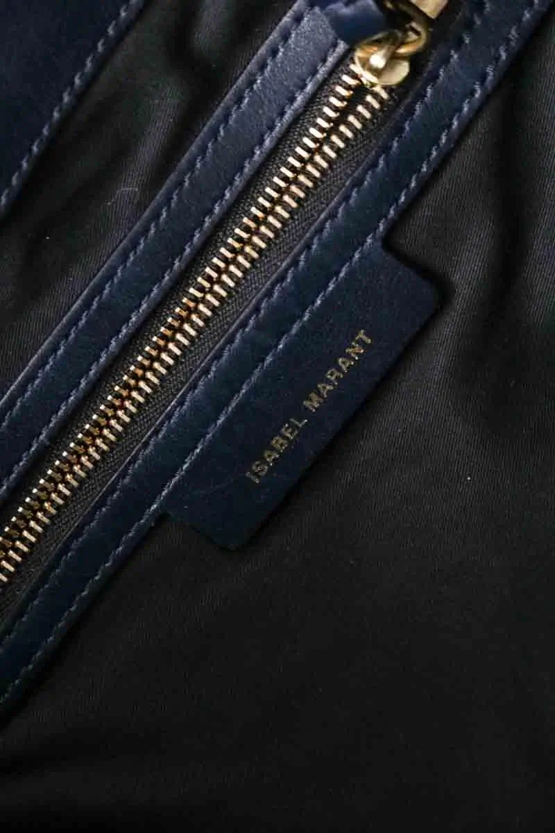 Sac Seau Isabel Marant Silano Marine en Daim