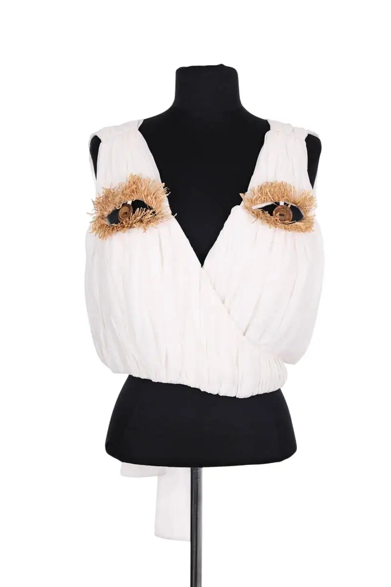 Top sans manche Other Brand Beige en Synthétique, taille XL - Seconde Main