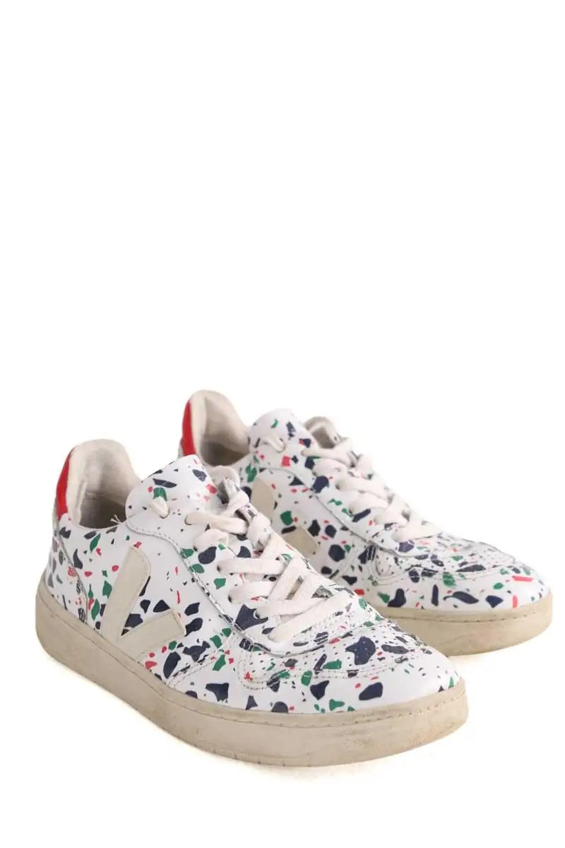 Baskets Veja Blanc en Cuir