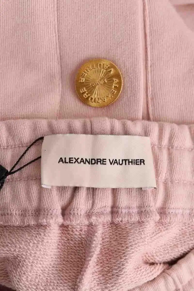 Pantalon droit Alexandre Vauthier Rose en Coton