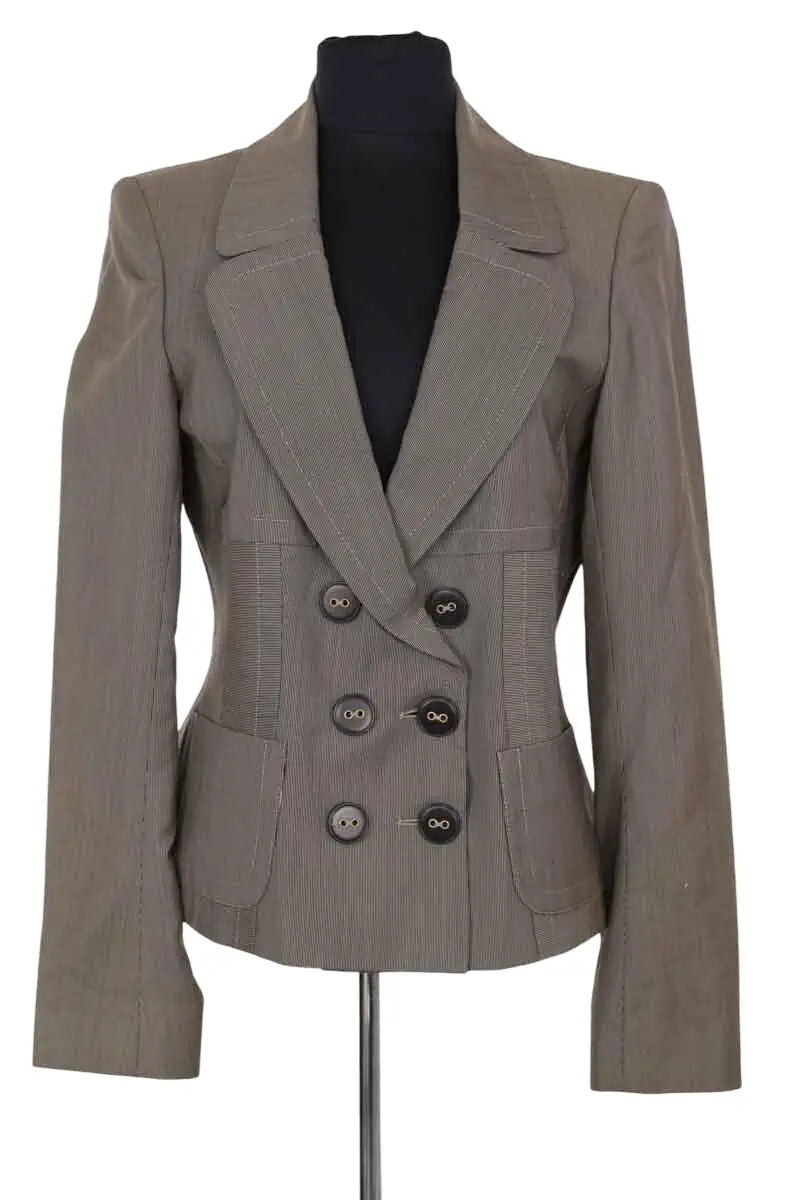 Blazer Kenzo Marron en Laine, taille XL - Seconde Main