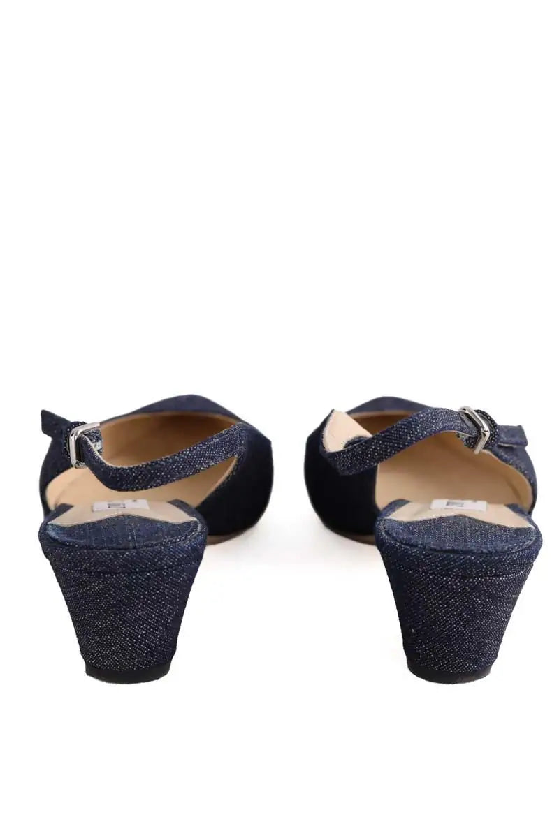 Talons Jimmy Choo Bleu en Cuir