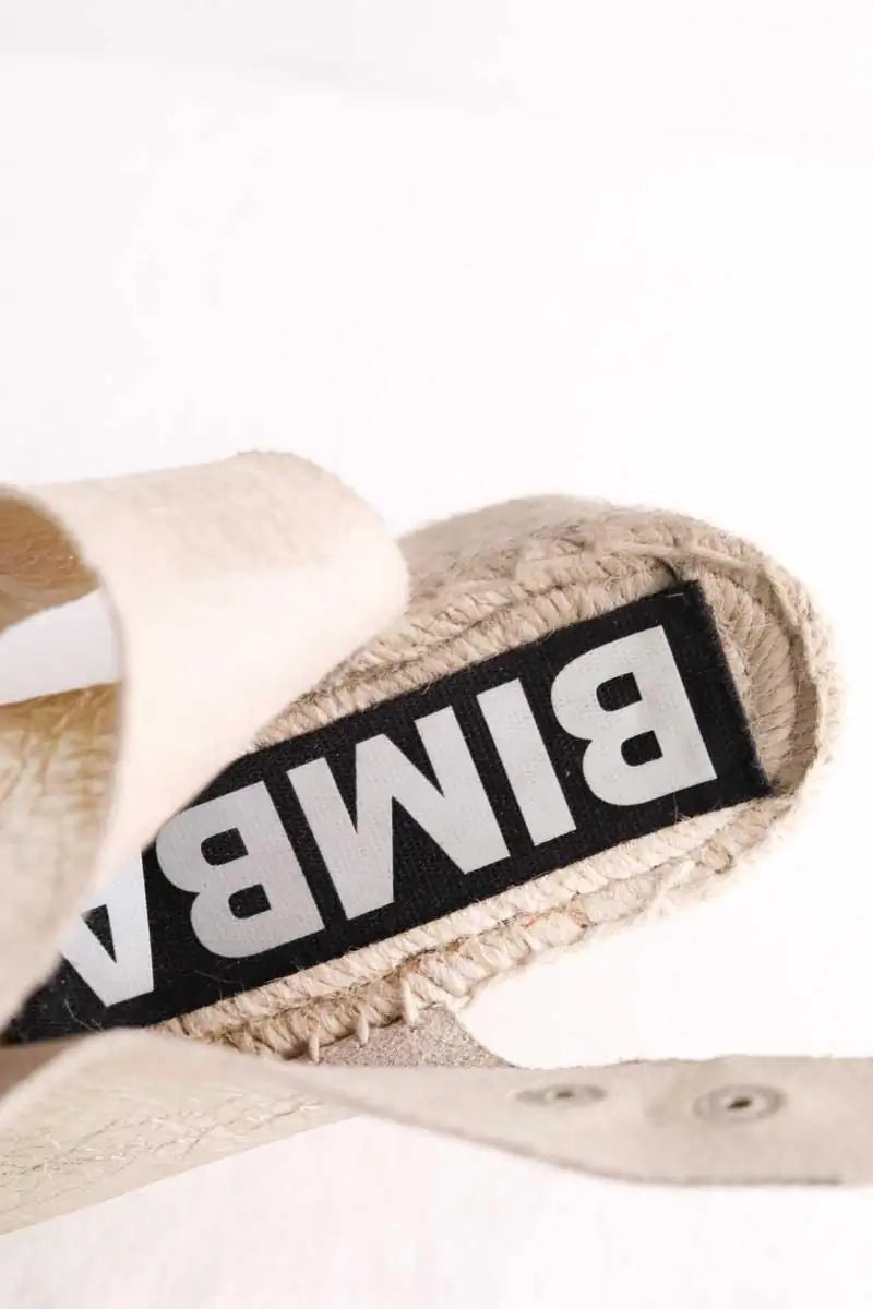Espadrilles Bimba y Lola Doré en Cuir