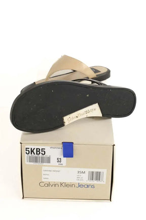 Espadrilles Calvin Klein Beige en Caoutchouc