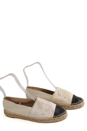Espadrilles Chanel Beige en Cuir