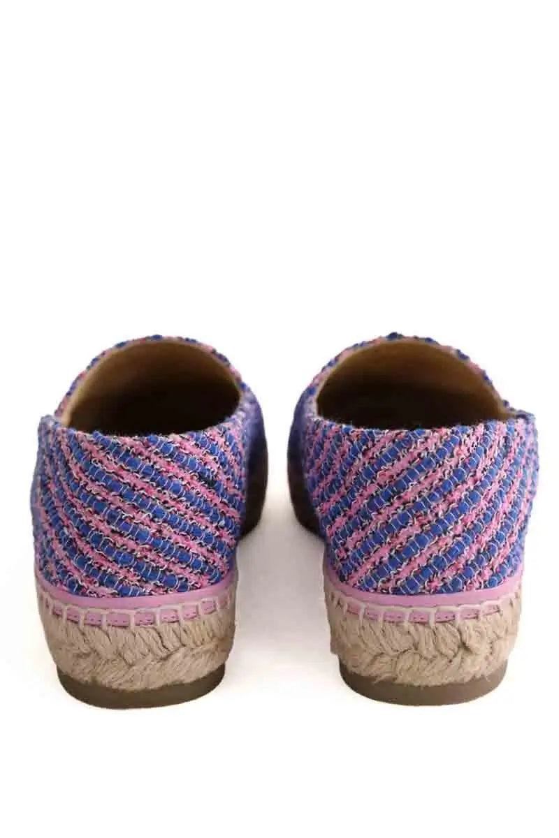 Espadrilles Chanel Bleu en Tissu