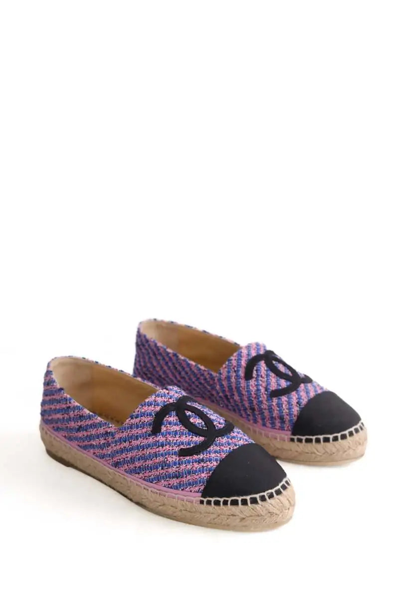 Espadrilles Chanel Bleu en Tissu