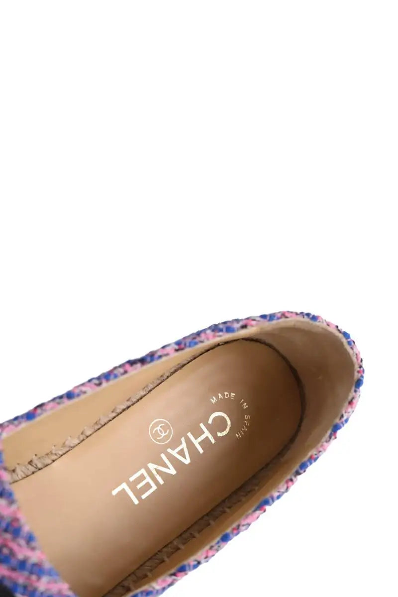 Espadrilles Chanel Bleu en Tissu