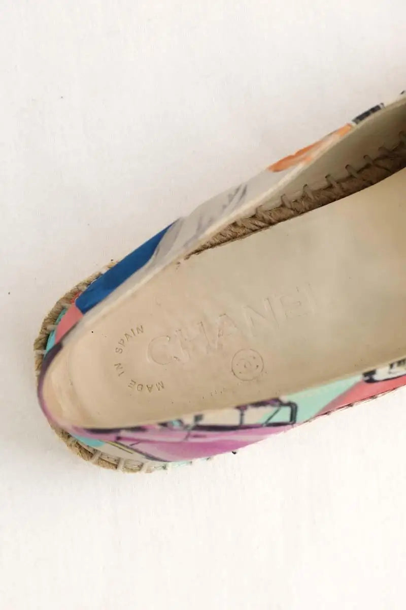 Espadrilles Chanel Multicolore en Tissu