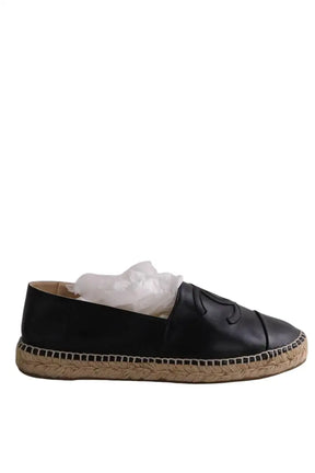 Espadrilles Chanel Noir en Cuir, taille 40 - Seconde Main