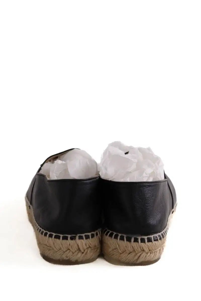Espadrilles Chanel Noir en Cuir