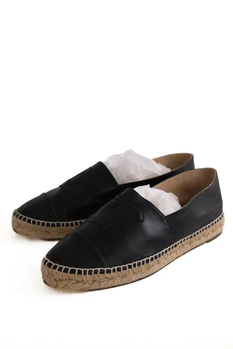 Espadrilles Chanel Noir en Cuir