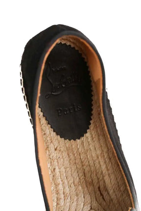 Espadrilles Christian Louboutin Noir en Daim
