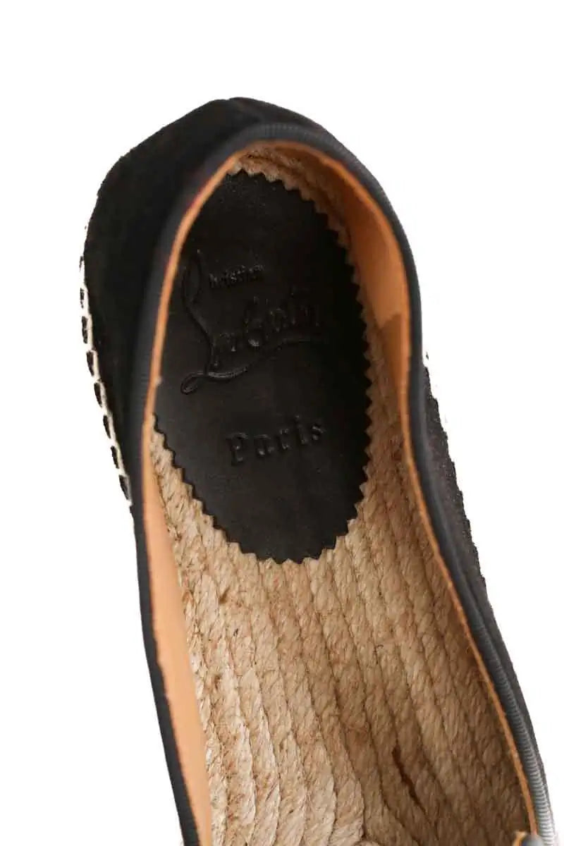 Espadrilles Christian Louboutin Noir en Daim