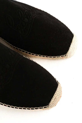 Espadrilles Christian Louboutin Noir en Daim
