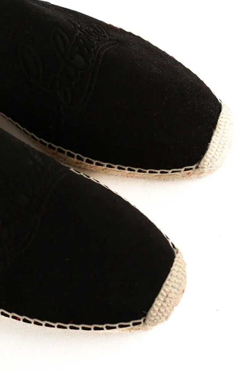 Espadrilles Christian Louboutin Noir en Daim