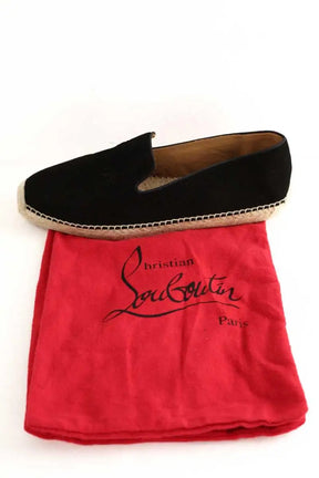 Espadrilles Christian Louboutin Noir en Daim