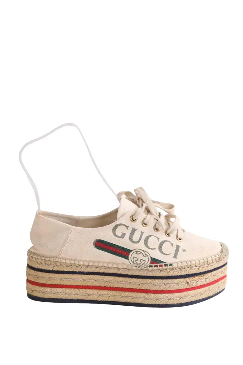 Espadrilles Gucci Beige en Tissu, taille 37 - Seconde Main
