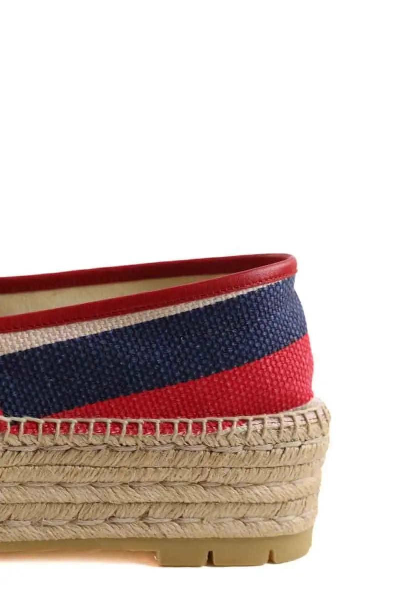 Espadrilles Gucci logo sylvie Multicolore en Tissu