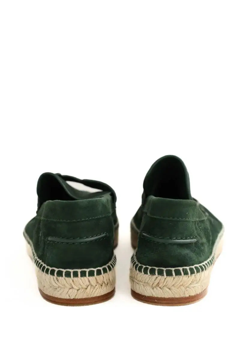 Espadrilles Hermès Vert en Daim