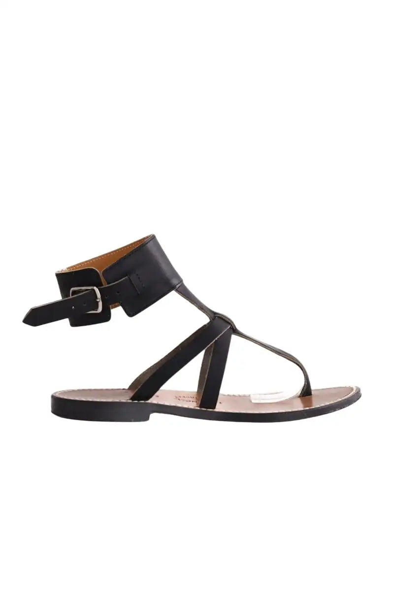 Espadrilles Rondini Noir en Cuir, taille 41 - Seconde Main